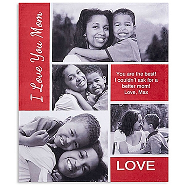 Family Love Photo Collage 50-Inch x 60-Inch Fleece Throw Blanket. View a larger version of this product image.