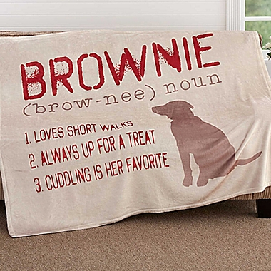Definition Of My Dog 50-Inch x 60-Inch Fleece Throw Blanket. View a larger version of this product image.
