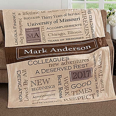 My Retirement 50-Inch x 60-Inch Fleece Throw Blanket. View a larger version of this product image.