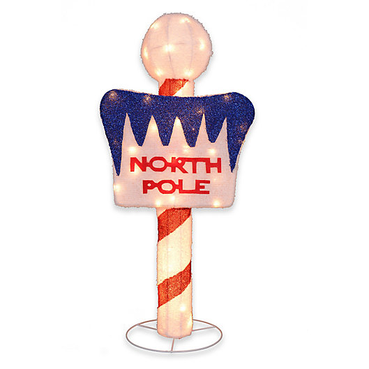 Alternate image 1 for 42-Inch LED Lighted North Pole Sign