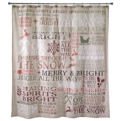 shower curtains with words on them