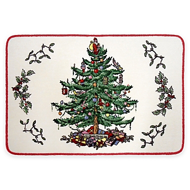 Avanti Spode Tree 20&#39;&#39; x 30&#39;&#39; Bath Rug in Red. View a larger version of this product image.