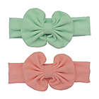 Alternate image 0 for So&#39; Dorable 2-Pack Knit Bow Headwraps in Coral/Mint