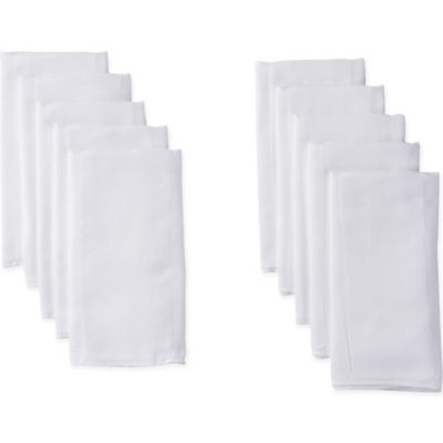 Gerber&reg; 10-Pack Birdseye Prefold Cloth Diaper in White