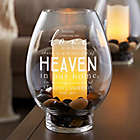 Alternate image 0 for Heaven In Our Home Glass Hurricane Holder