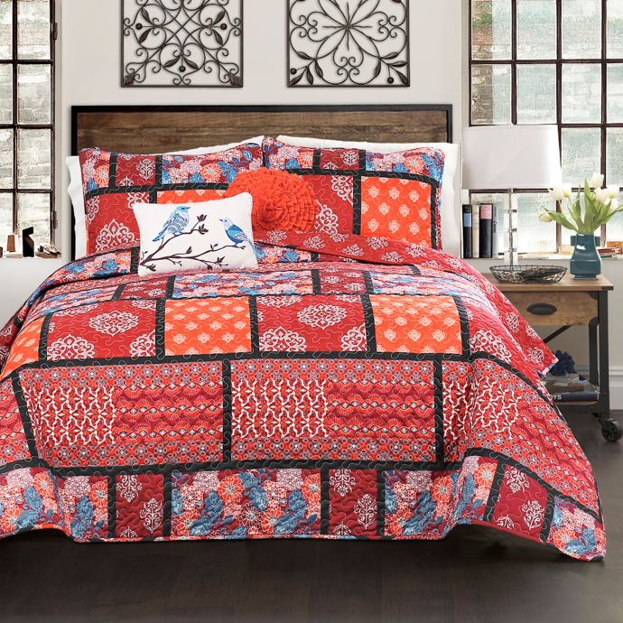 lush decor meridian reversible quilt se