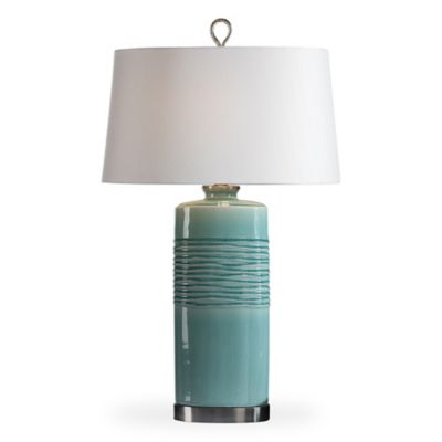 teal table lamp