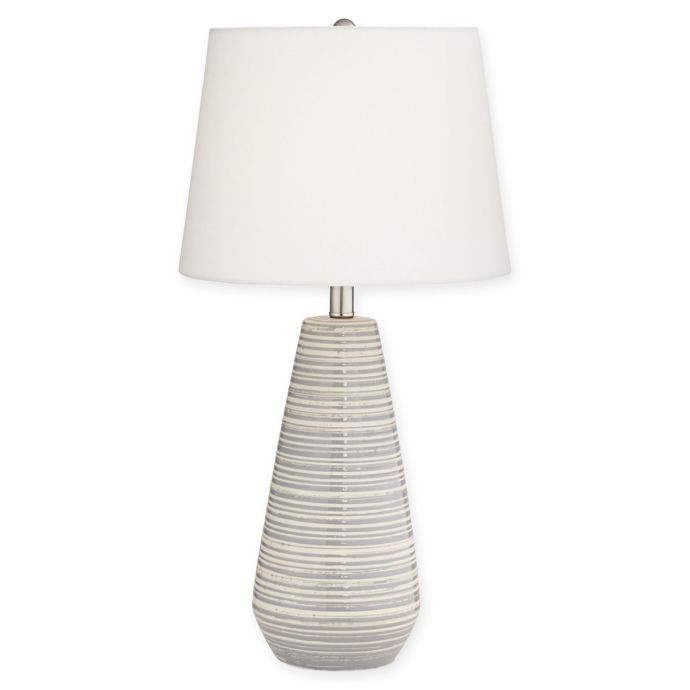 Pacific Coast® Lighting Sully Table Lamp in Grey/Cream ...