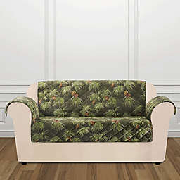 Sure Fit® Holiday Pinecone Loveseat Cover in Evergreen