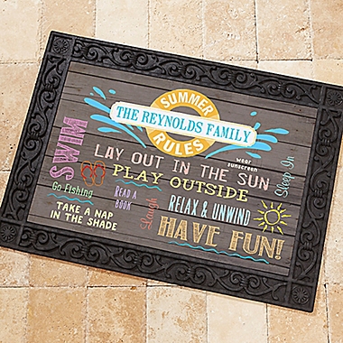 Summer Rules 20-Inch x 35-Inch Door Mat. View a larger version of this product image.