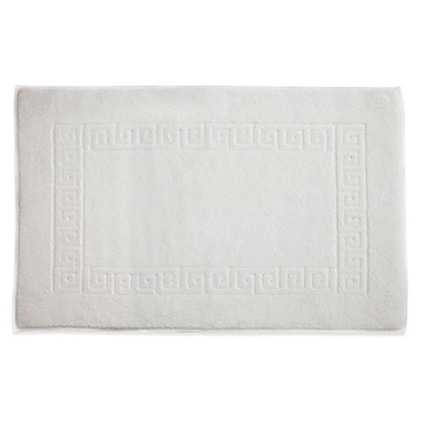 Linum Home Textiles 20&#39;&#39; x 32&#39;&#39; Greek Key Bath Mat in White. View a larger version of this product image.