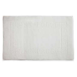 Linum Home Textiles 20'' x 32'' Greek Key Bath Mat in White