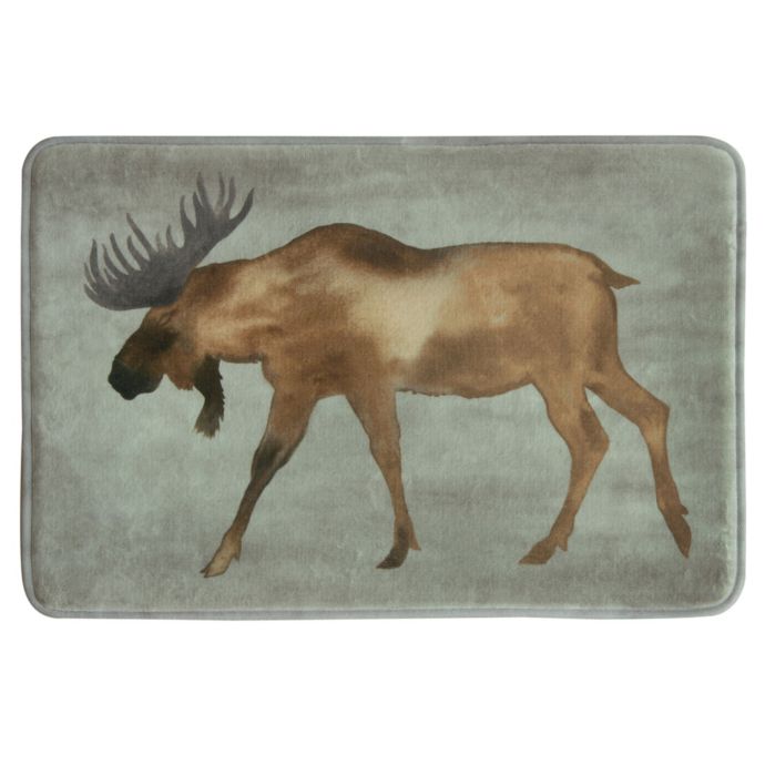 Bacova 20 Inch X 30 Inch Moose Bath Rug In Brown Bed Bath Beyond