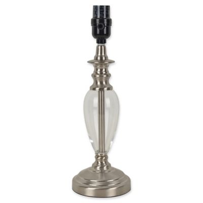 small glass lamp base