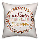 Alternate image 0 for Designs Direct Golden Autumn Square Throw Pillow in White