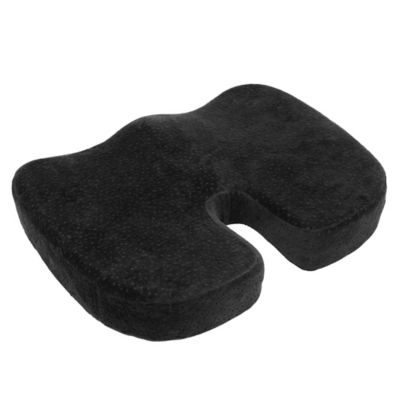 Orthopedic Memory Foam Coccyx Cushion in Black