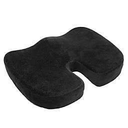 Orthopedic Memory Foam Coccyx Cushion in Black
