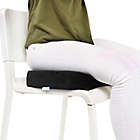Alternate image 2 for Orthopedic Memory Foam Coccyx Cushion in Black
