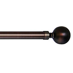 Versailles Home Fashions Lexington Ball 86 to 144-Inch Adjustable Curtain Rod in Antique Bronze