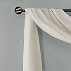 Alternate image 1 for Madison Park Harper Solid Crushed Sheer 216-Inch Scarf Window Valance in White