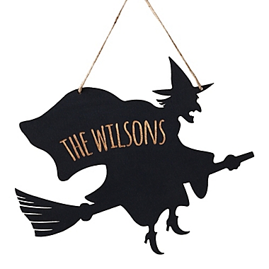 Witch Hanging Wall Plaque in Black. View a larger version of this product image.