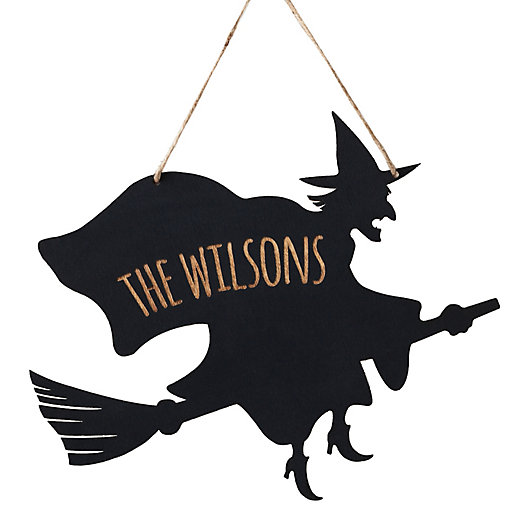 Alternate image 1 for Witch Hanging Wall Plaque in Black