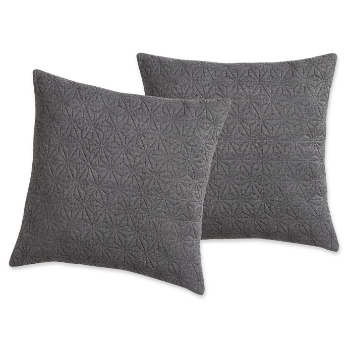 Vcny Pinsonic Square Throw Pillows Set Of 2 Bed Bath Beyond