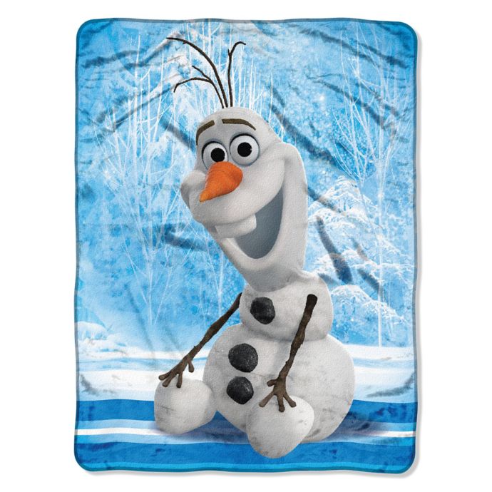 Disney Frozen Blanket Throw Fleece Anna Olaf Elsa Palace ...
