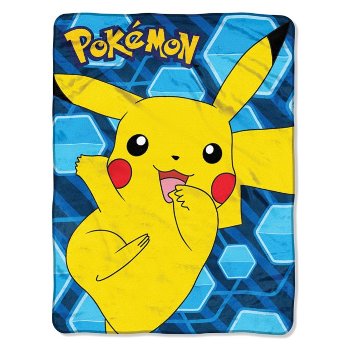 Pokémon Glitch Pikachu Plush Throw Blanket Bed Bath Beyond