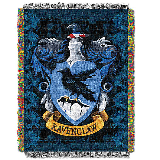 Alternate image 1 for Harry Potter™ Ravenclaw Woven Tapestry Throw Blanket