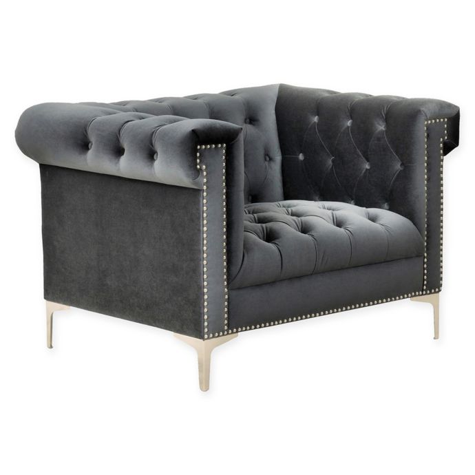 Chic Home Soumaya Velvet Club Chair Bed Bath Beyond