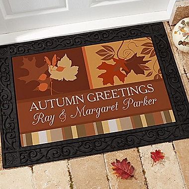 Happy Autumn 18-Inch x 27-Inch Door Mat. View a larger version of this product image.