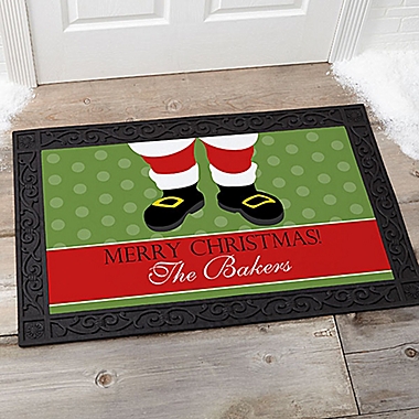 Santa Stop Here! 20-Inch x 35-Inch Door Mat. View a larger version of this product image.