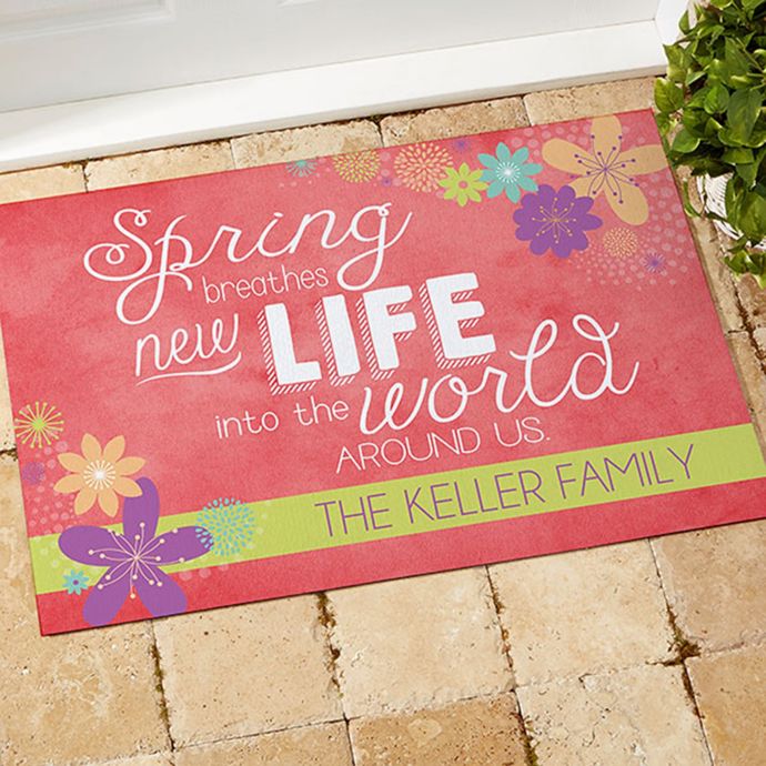 Spring Flowers Door Mat Bed Bath and Beyond Canada