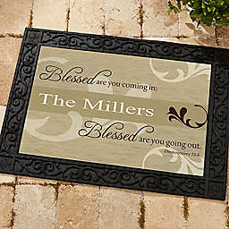 Blessed Are You Door Mat