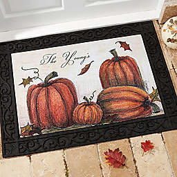 Autumn Pumpkin Patch 18-Inch x 27-Inch Door Mat