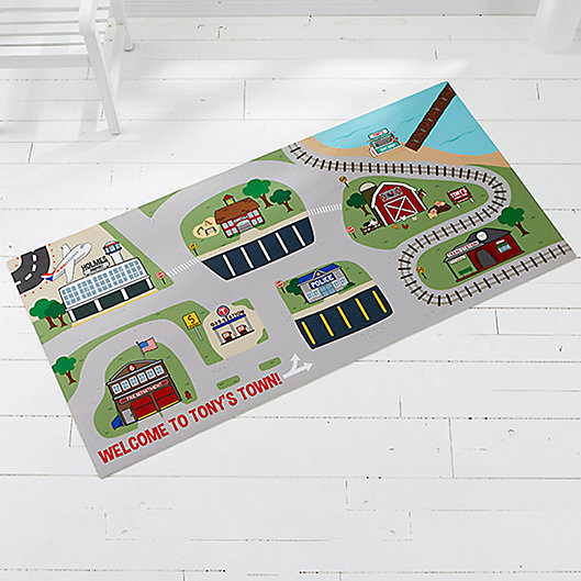 Alternate image 1 for Transportation Village 34-Inch x 48-Inch Play Mat