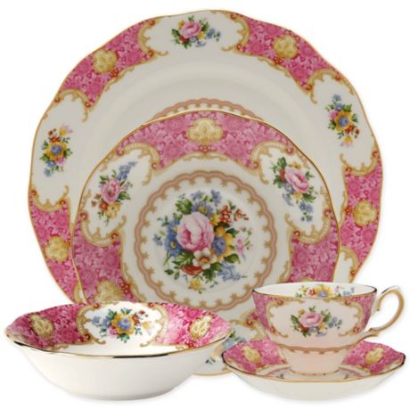 Royal Albert Lady Carlyle 40pc China Set Service for 8 for sale online 