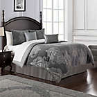 Alternate image 0 for Waterford&reg; Ryan Reversible Queen Comforter Set in Platinum