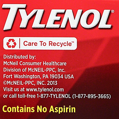 Tylenol&reg; Extra Strength 100-Count 500 mg Pain Reliever Caplets for Adults. View a larger version of this product image.