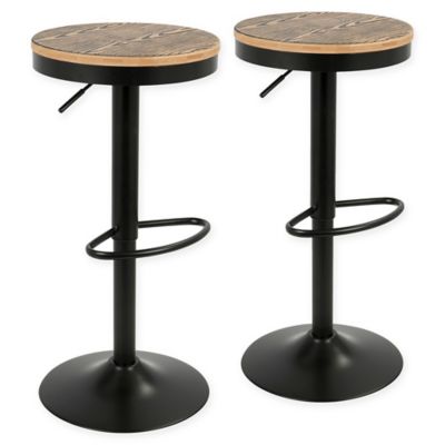 dakota backed adjustable barstool