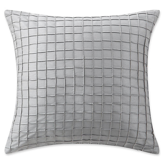Alternate image 1 for Waterford® Ryan Square Throw Pillow  in Platinum