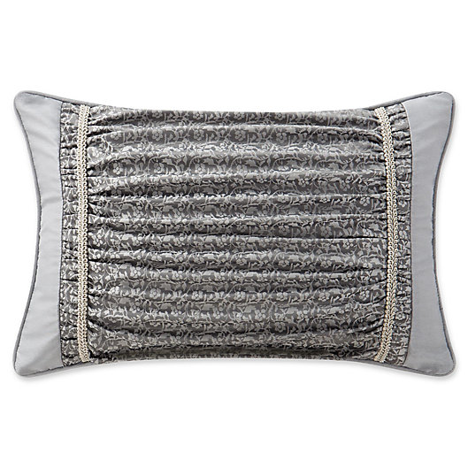 Alternate image 1 for Waterford® Ryan Oblong Throw Pillow  in Platinum