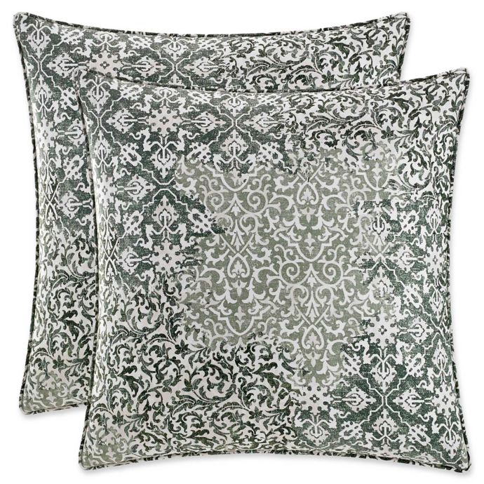 Stone Cottage Abingdon European Pillow Shams in Green (Set of 2) Bed