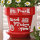 Alternate image 0 for Seeds of Knowledge Flower Pot in Red