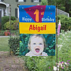 Alternate image 0 for Birthday Time Photo Garden Flag