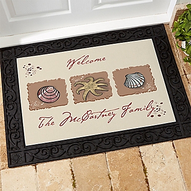 Sea Shore Greetings Door Mat. View a larger version of this product image.