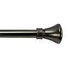 Alternate image 0 for Versailles Home Fashions Lexington Flare 48 to 86-Inch Adjustable Curtain Rod in Slate