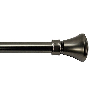 Versailles Home Fashions Lexington Flare 48 to 86-Inch Adjustable Curtain Rod in Slate. View a larger version of this product image.