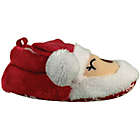 Alternate image 3 for Sleepy Time Size 18-24M Santa Face Slipper in Red